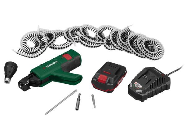 Cordless drywall screwdriver kit