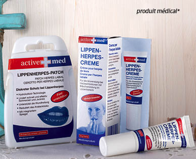Patchs/Crème contre l'herpès labial ACTIVE MED