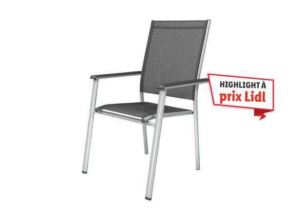 Fauteuil en aluminium (uniquement en Suisse romande et alémanique)