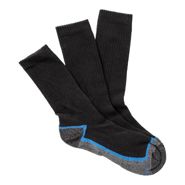 TOPCRAFT(R) 				Chaussettes de travail, pack de 3