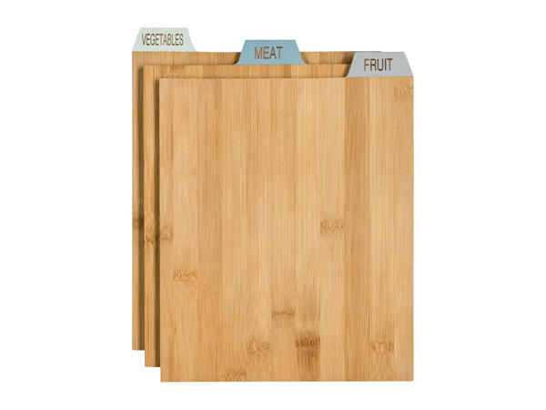 Russell Hobbs Bamboo Chopping Board Set with Holder