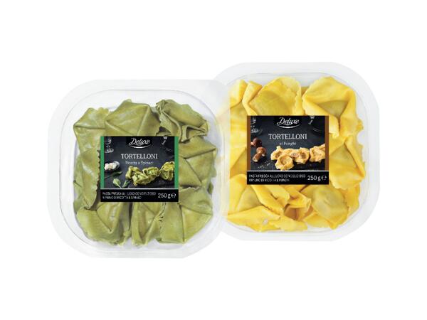 Tortelloni with Ricotta Cheese and Spinach or with Mushrooms