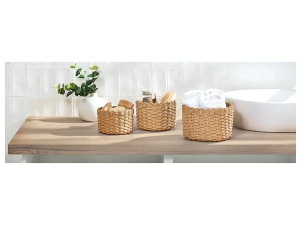 Storage baskets, 3 pieces