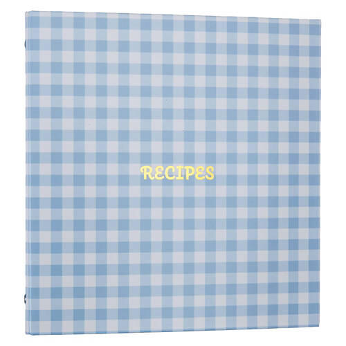 50 Recipe Sheets Binder - Gingham