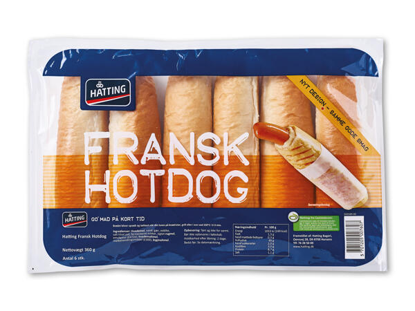 Hatting fransk hotdog-brød