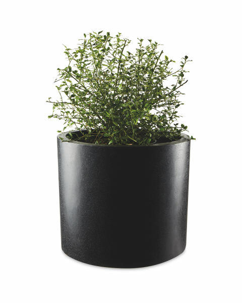 Black Round Terrazzo Plant Pot