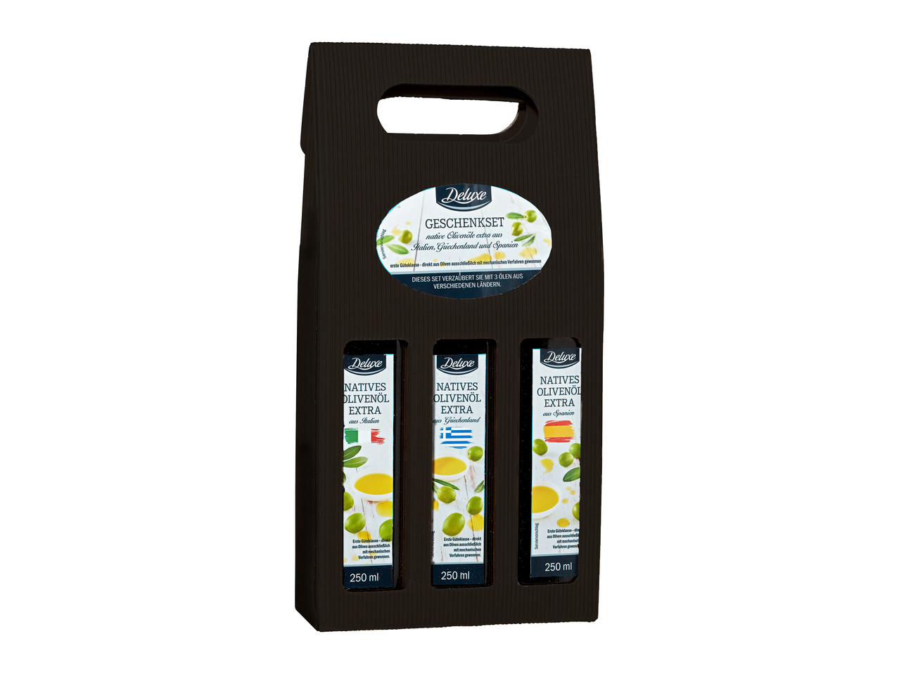 Set cadeau d'huiles d'olives extra vierges