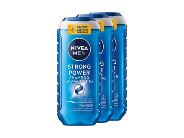 Shampoing Strong Power Nivea Men, pack de 3
