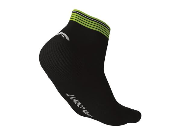 CRIVIT Adults' Black & Green Cycling Socks - 2 Pairs