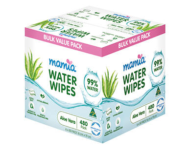 Baby Water Wipes 6 x 80pk