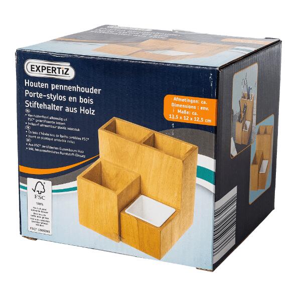 EXPERTIZ(R) 				Porte-crayons en bois