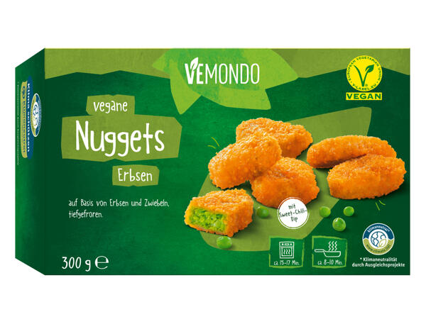 Vegane Erbsen Nuggets