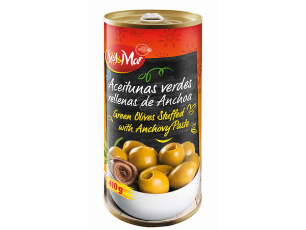 Green Olives stuffed with Anchovy Paste