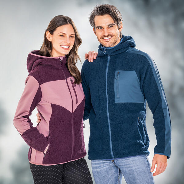 Sherpa-Fleece-Kapuzenjacke