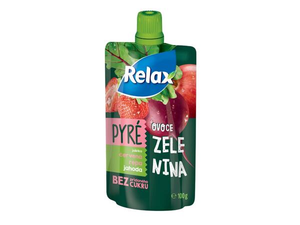 RELAX SNACK OVOCNÉ A ZELENINOVÉ PYRÉ