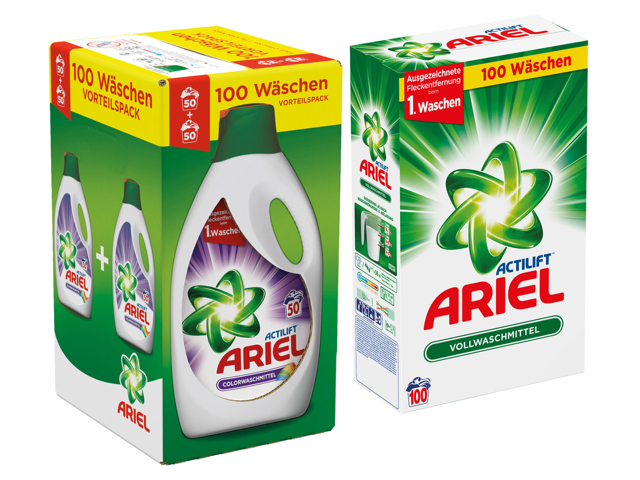ARIEL Pulver oder Gel