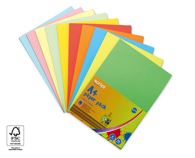 A4 Colour Paper Pack