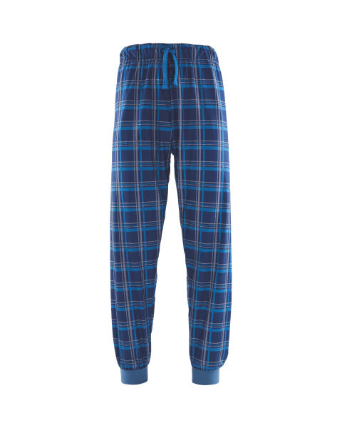 Avenue Men's Blue Check Lounge Pants