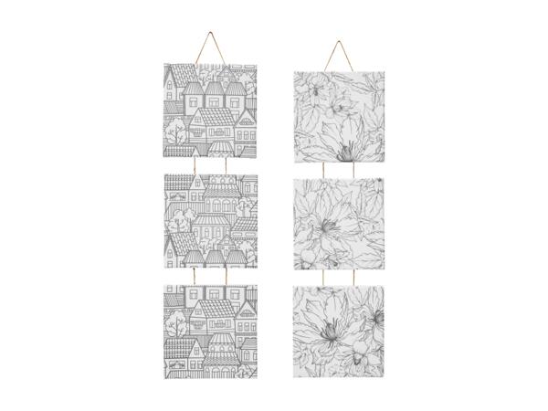 Målarduk, 3-pack