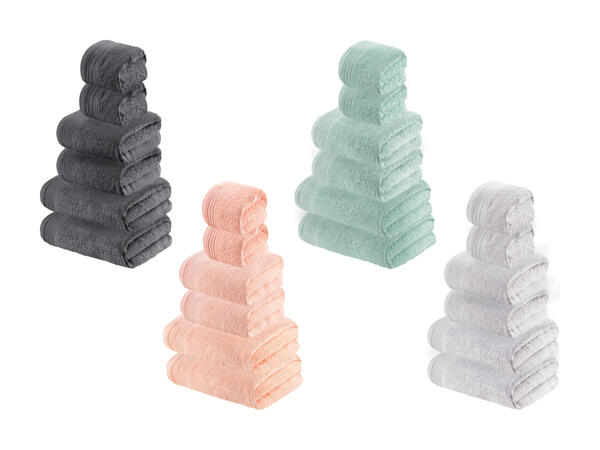 Linges en éponge, 6 pièces