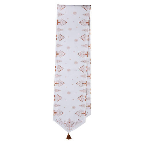 14" x 108" Holiday Table Runner - Gingerbread