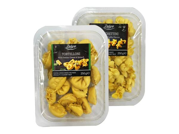 Tortelloni with "Fontina" Cheese and Spinach or Sacchettini with Truffle