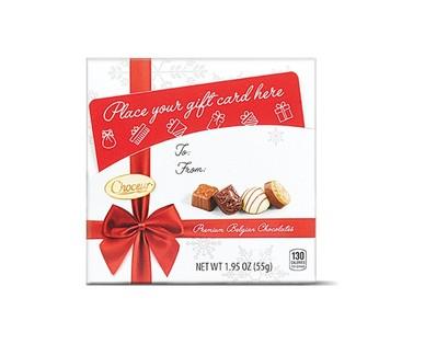 Choceur Gift Card Holder 4 pc. Belgian Chocolates