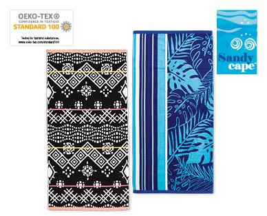 Velour Jacquard Beach Towel