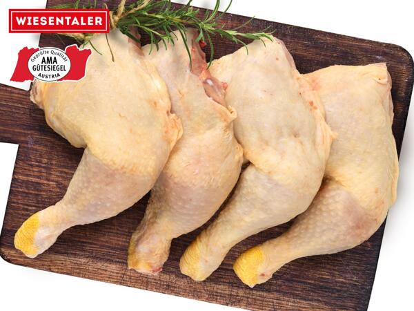 Frische Maishendl-Keulen
