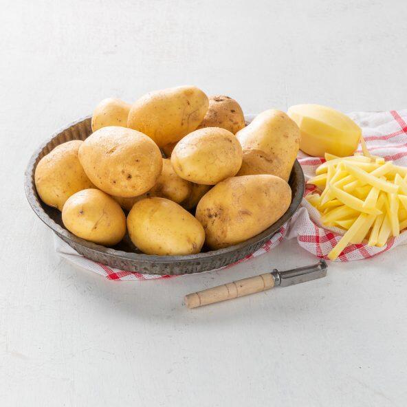 Frühkartoffeln für Pommes frites