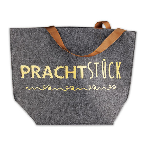 Modische Tasche in Filzoptik
