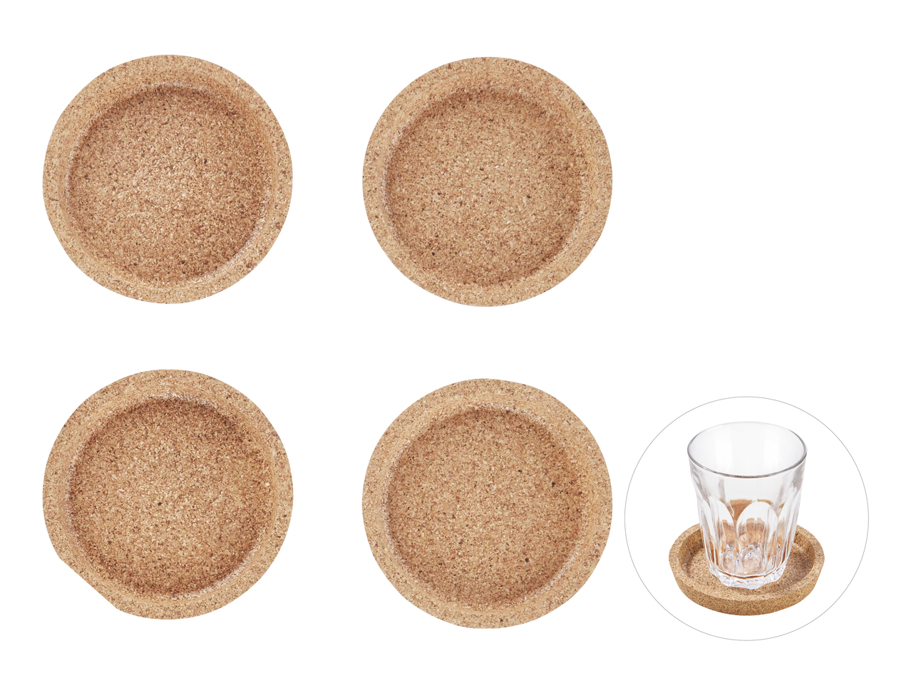 Dessous de verre, 4 pièces