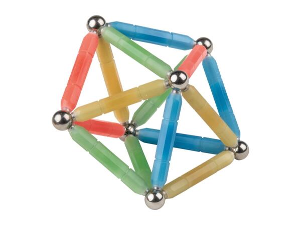 Lupilu Glow in the Dark Magnetic Building Set - 56 Pieces