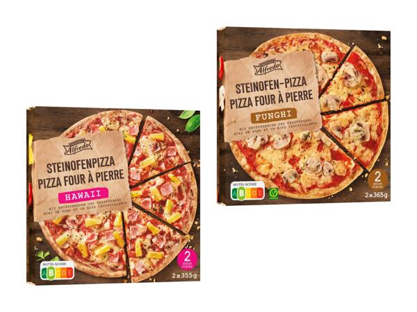 Pizza cuite au four à pierre Hawaii/​Funghi