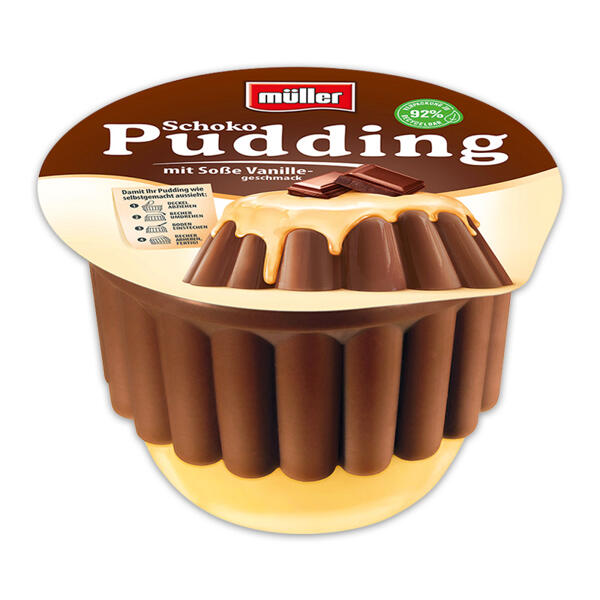 Pudding mit Soße