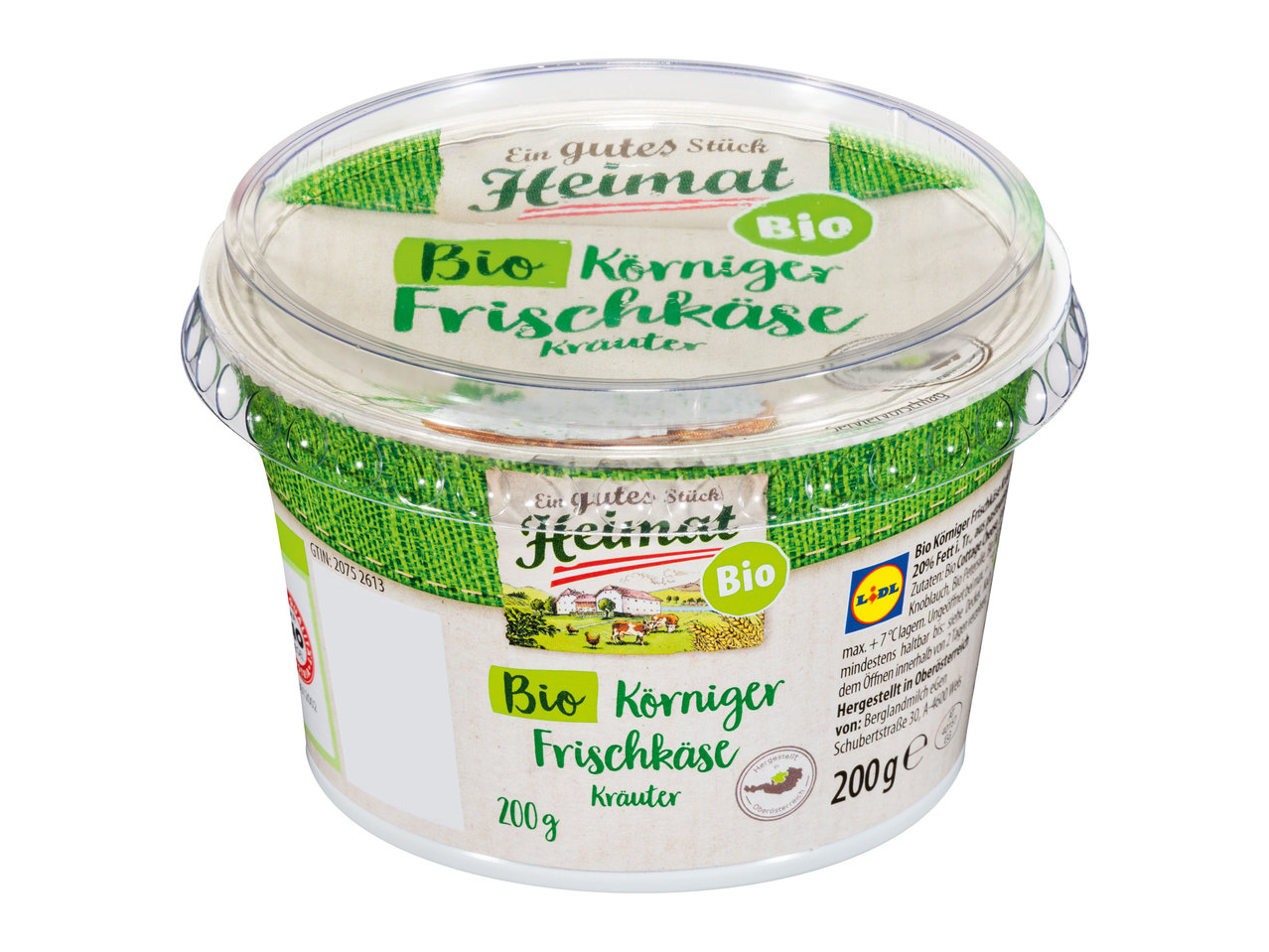 EIN GUTES STÜCK HEIMAT Bio-Körniger Frischkäse