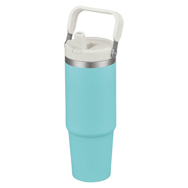Adventuridge Turquoise & White Carry Handle Stainless Steel Bottle - 30oz