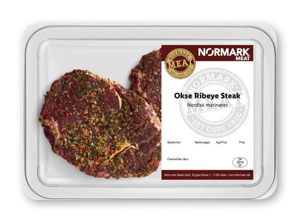 NØRMARK MEAT/​VILSTRUPGÅRD/​DANISH CROWN Ribeyesteak, peberbøf eller T-bone