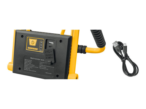 Parkside LED Work Light with Power Bank