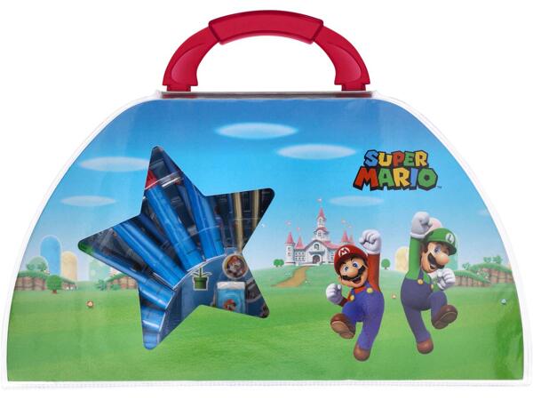 Colouring Case, 51 Piece "Frozen, Paw Patrol, Spiderman, Stitch, Super Mario"
