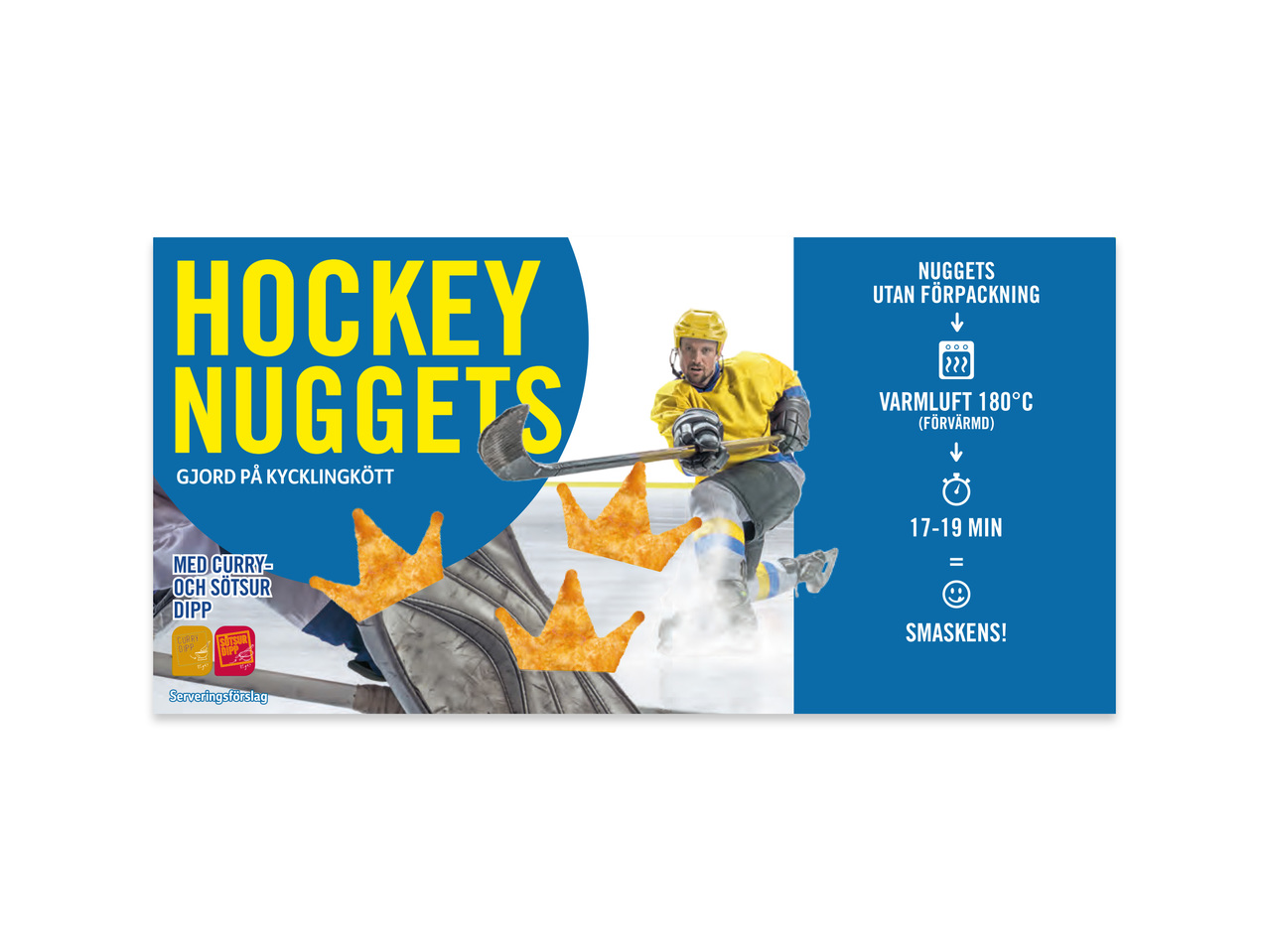 Nuggets med dip