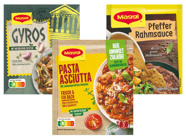 Maggi Fixe, Food Travel Fixe oder Gourmet Sauce