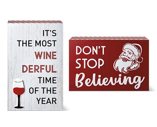 Merry Moments 
 Reversible Block Sign