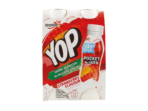 Yop Strawberry Drinking Yogurts