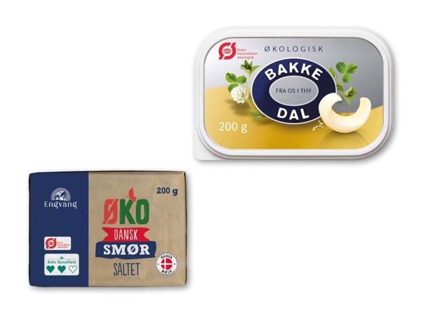 Økologisk smør eller Bakkedal smørbar