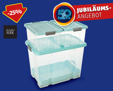 EASYHOME Maxi-Stapelboxen-Set, 4-teilig