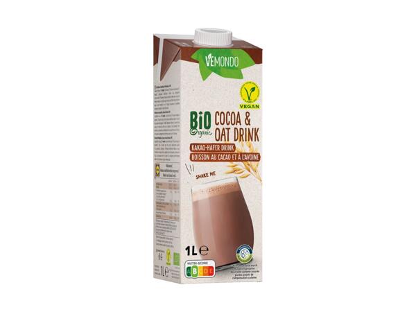 Boisson au cacao et à l'avoine bio