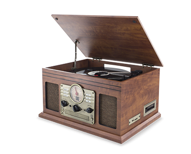 Full Size Turntable With Cassette Deck