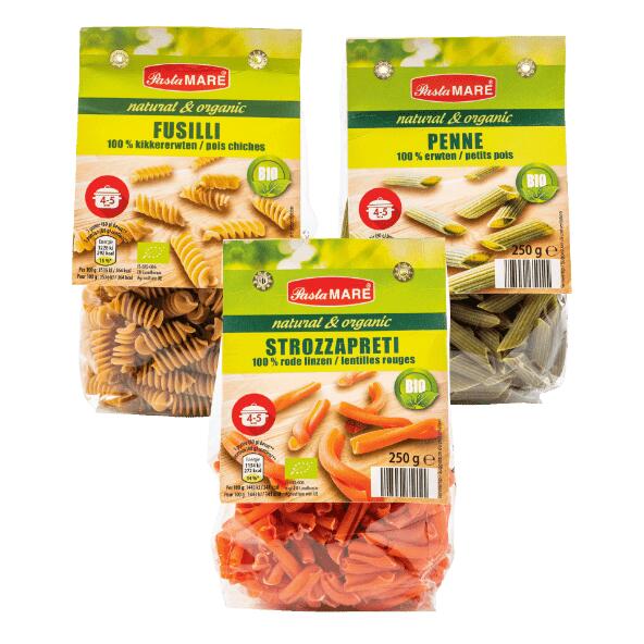 PASTA MARE BIO(R) 				Pâtes aux légumineuses bio