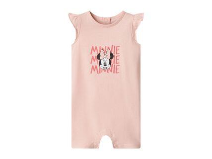 DISNEY Pink Baby Short-Sleeve Sleepsuit with Minnie Mouse Design